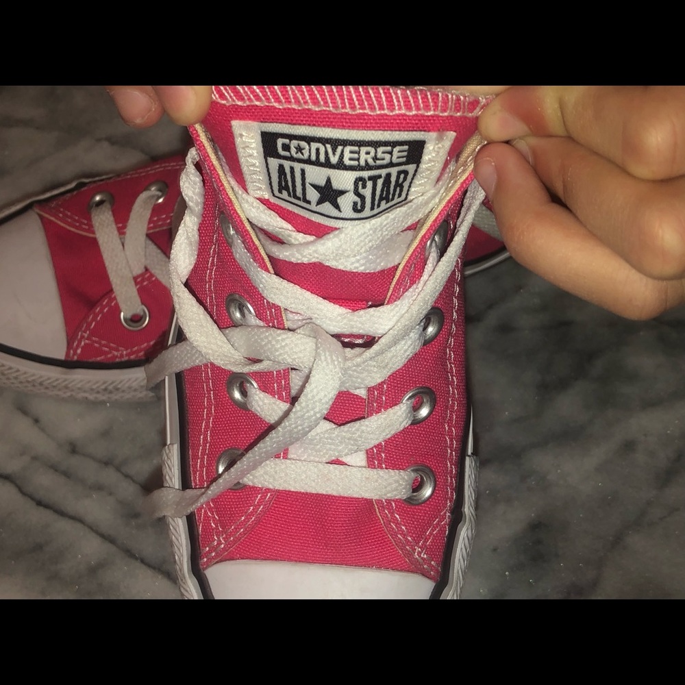 Pink all star converse size 6.5